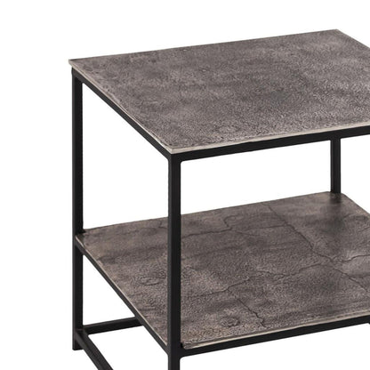 Farrah Collection Silver Side Table - Casa Bettini
