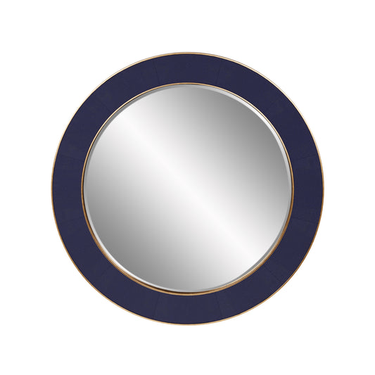 Willersley Blue Round Mirror - Casa Bettini