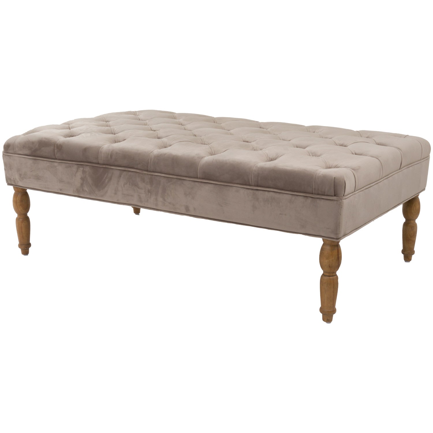 Chelsea Button Pressed Ottoman - Casa Bettini