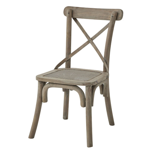 Copgrove Collection Cross Back Chair With Rush Seat - Casa Bettini